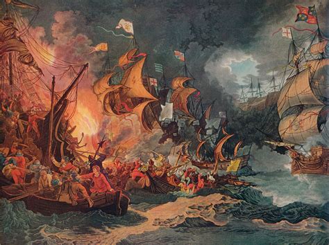 The Spanish Armada: A Failed Invasion Attempt Marked by Naval Battles and Protestant Resistance